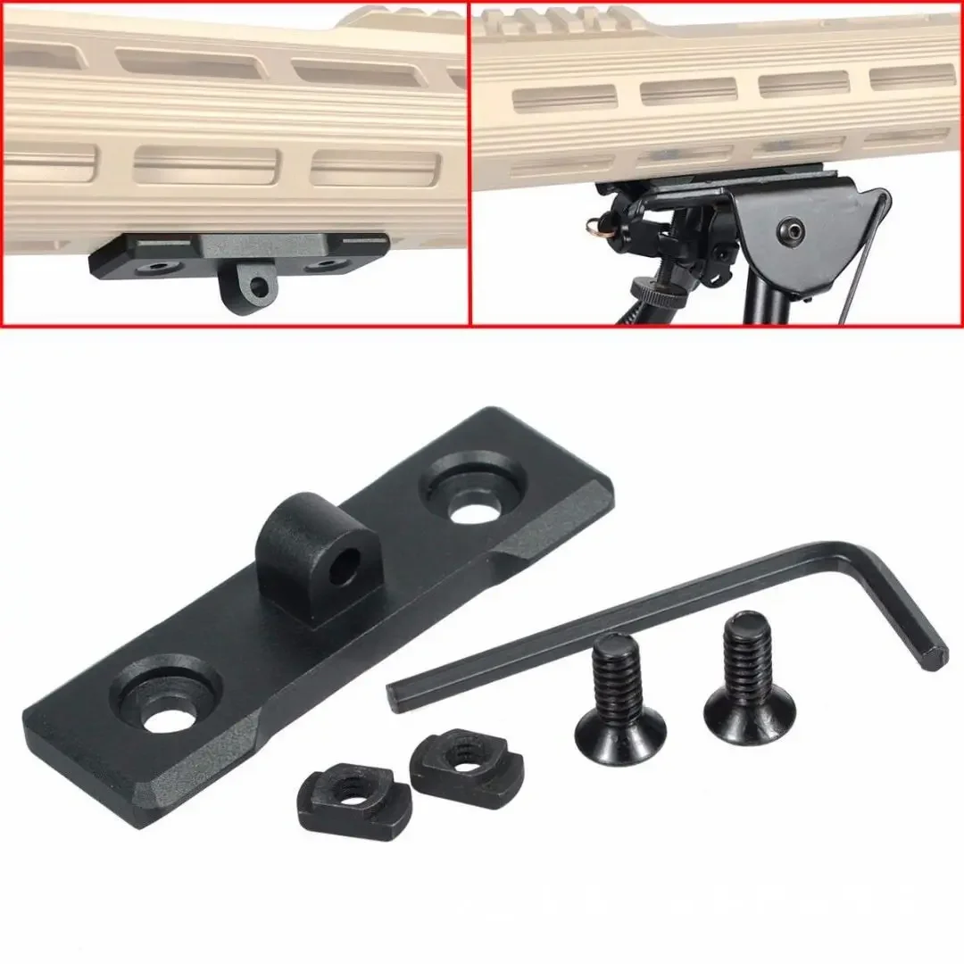 Bipod Rifle Mount - Adaptador de montaje de bípode M-LOK,