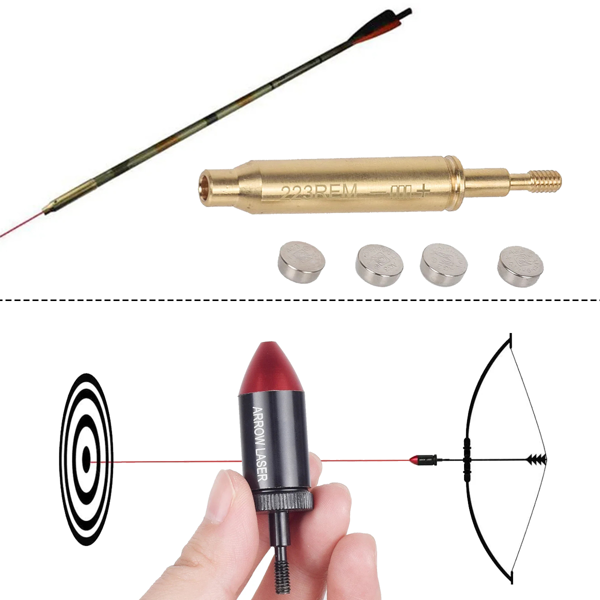 Laser Boresighter Kit - Tiro con arco táctico. 223, mira