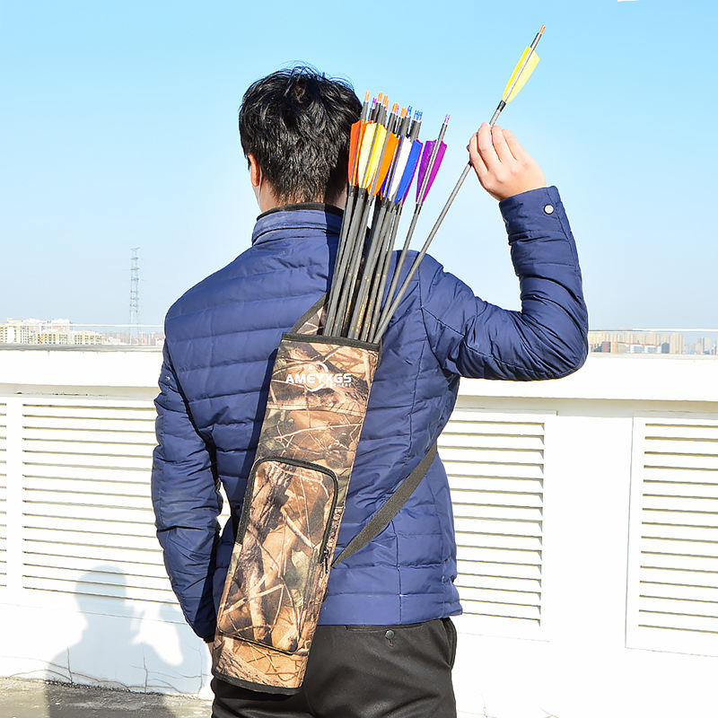 Carcaj trasero de lona de camu - Quiver Arrow Back reseña y precio