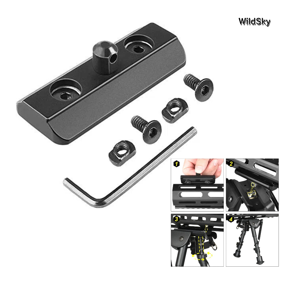 WildSky-adaptador de bípode Pi - Bipod Rifle Mount reseña y precio