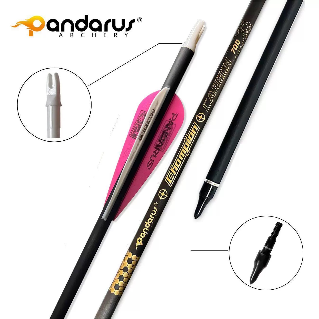 Flechas de Carbono Puro Pandar - Arrow Carbon Shaft reseña y precio