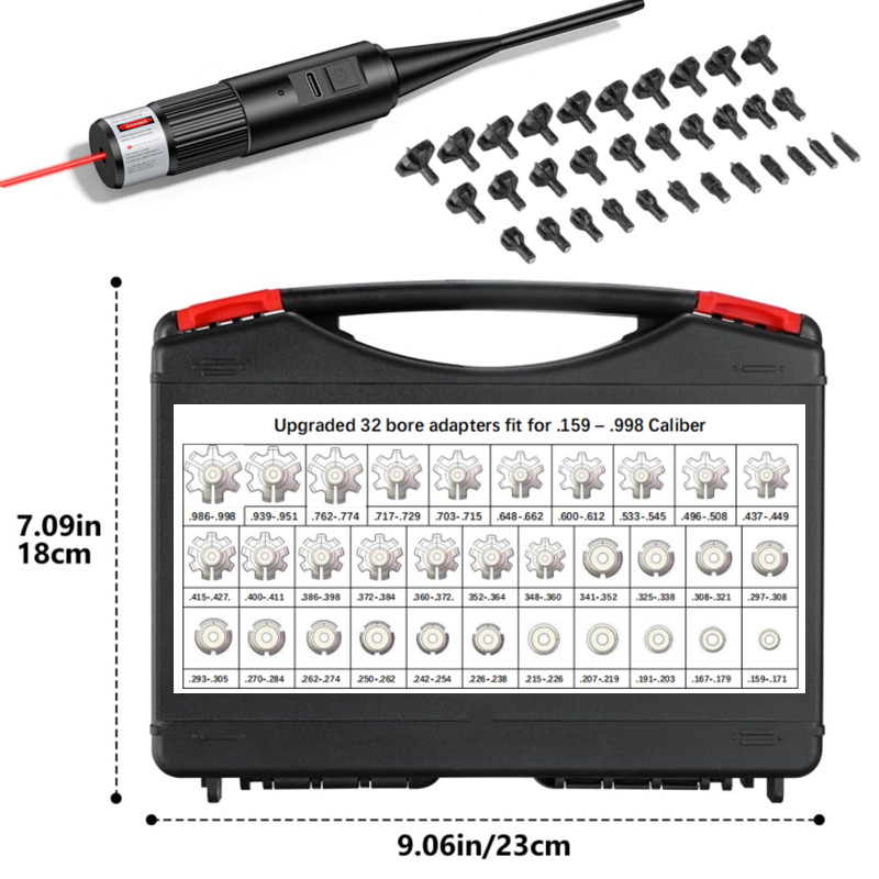 Kit de mira de orificio láser  - Laser Boresighter Kit reseña y precio